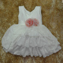 Custom Ball Gown Knee Length Chiffon Little Girls Party Dress