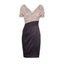 Custom Affordable Bodycon Pleated Short Sleeves V-Neck Short Mother of the Bride Dress