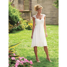 Simple Charming Chiffon Short Dress for Summer Beach Wedding