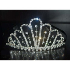 Affordable Beautiful Alloy With Rhinestones Bridal Wedding Tiara