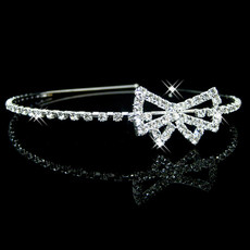 Cheap Beautiful Alloy With Rhinestone Bowknot Bridal Wedding Tiara