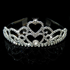 Cheap Beautiful Alloy With Rhinestone Bridal Wedding Tiara