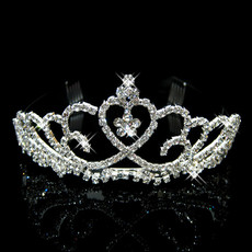 Inexpensive Beautiful Alloy With Rhinestone Bridal Wedding Tiara