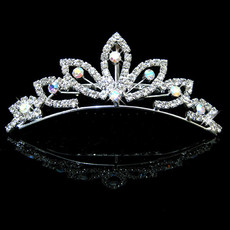 Inexpensive Beautiful Alloy With Rhinestone Bridal Wedding Tiara