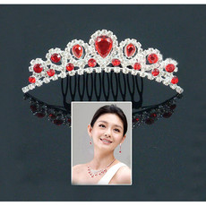 Inexpensive Beautiful Alloy With Zircon Bridal Wedding Tiara