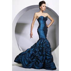 Women's Vintage Mermaid/ Trumpet Sweetheart Taffeta Prom Evening Dress