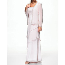 Custom Floor Length Chiffon Mother of the Bride/ Groom Dress