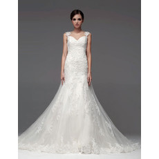 Designer Classic A-Line Sweetheart Chapel Train Wedding Dress