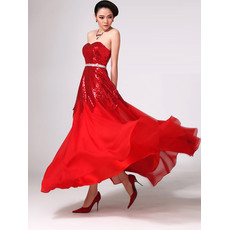 Stunning Tulle Chiffon Sweetheart Floor Length Prom Evening Dress for Women