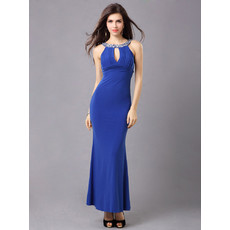 Affordable Sexy and Chic Sheath Satin Ankle Length Evening Dress for Women and Girls