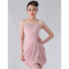 Beautiful Chiffon Short Sheath Sweetheart Homecoming Dress for Girls