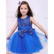 Inexpensive Lovely Ball Gown Mini/ Short Sequin Little Girls Party Dress