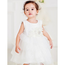 Infant Baby Girl Ball Gown Empire Waist Bubble Skirt Flower Girl Princess Dress