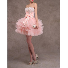 Discount Gorgeous Sweetheart Short Tulle Layered Skirt Homecoming Dress