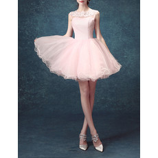 Designer Ball Gown Short Tulle Taffeta Homecoming Dress