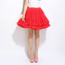Women's Red Tulle Mini Tutus/ Skirts/ Wedding Petticoat