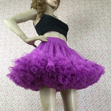 Women's Lavender Tulle Mini Tutus/ Skirts/ Wedding Petticoat