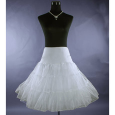 A-Line White Organza Wedding Petticoat/ Skirts for Brides