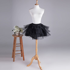 Women's Party Black Mesh Mini Tutus/ Skirts/ Wedding Petticoat