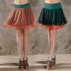 Rainbow Multi-Colored Organza Mini Skirts/ Wedding Petticoat
