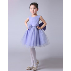 Inexpensive Adorable Ball Gown Knee Length Tulle Flower Girl Dress