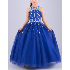 Affordable Pretty Ball Gown Sleeveless Floor Length Flower Girl Dress