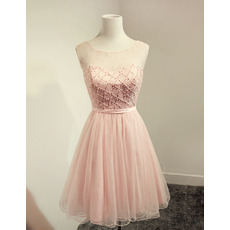 Custom Sleeveless Short Organza Beading Cocktail Party Dress