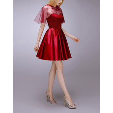 Affordable A-Line Sweetheart Short Formal Homecoming Dress with Wraps