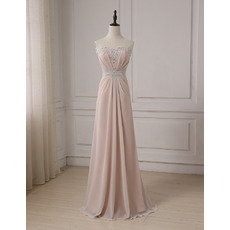 New Style Sweetheart Floor Length Chiffon Formal Evening Dress