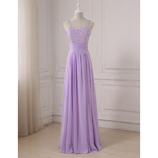 Elegant V-Neck Floor Length Chiffon Evening/ Prom/ Formal Dress