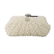 Beading White Evening Handbags/ Purses/ Clutches