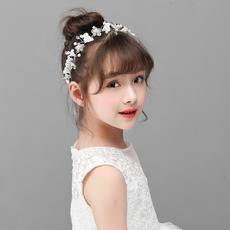 Flower Girl Floral Hoop Headband Hairband Headwear for Wedding