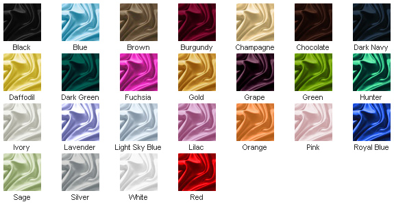 Dress Color Chart