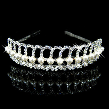 Affordable Beautiful Alloy With Pearl Bridal Wedding Tiara