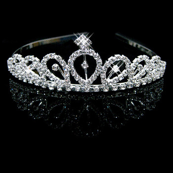 Inexpensive Beautiful Alloy With Rhinestone Bridal Wedding Tiara