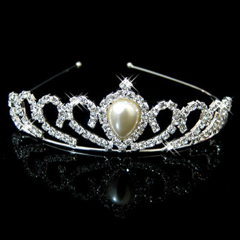 Cheap Beautiful Alloy With Pearl Bridal Wedding Tiara