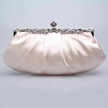 Affordable Satin Evening Handbags/ Clutches/ Purses with Rhinestone