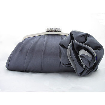 Affordable Satin Evening Handbags/ Clutches/ Purses with Flower