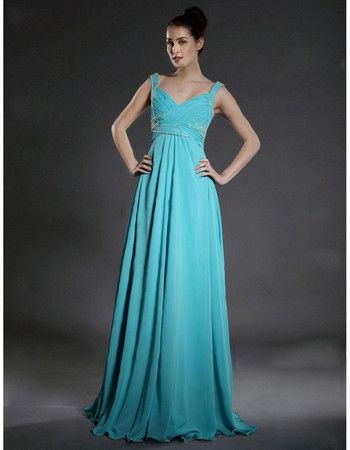 Modern A-Line Sweetheart Floor Length Chiffon Bridesmaid Dress for Women