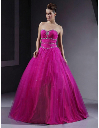 A-Line Sweetheart Floor Length Quinceanera Dress for Women and Girls