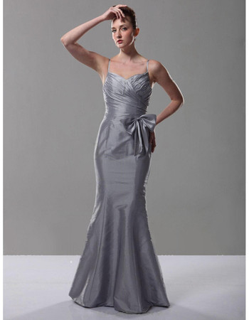 Classic Mermaid/ Trumpet Spaghetti Straps Prom Evening Dress