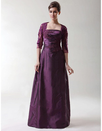 Discount Vintage A-Line Strapless Taffeta Prom Evening Dress for Women