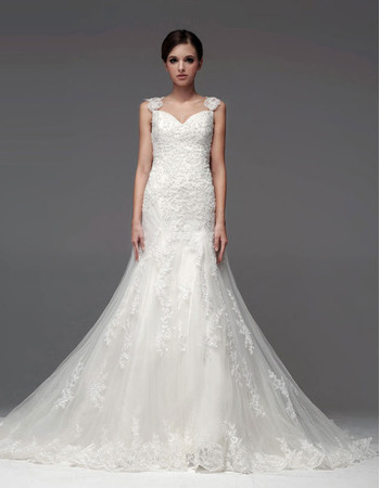 Designer Classic A-Line Sweetheart Chapel Train Wedding Dress