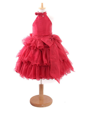 Beautiful Ball Gown Knee Length Easter Dress/ Little Girls Pageant/ Party Dress