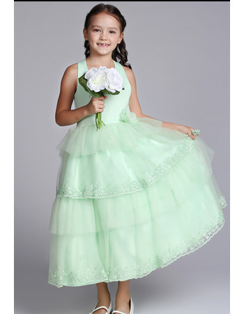 Little Girls Pretty Halter Tea Length Satin Easter Dress/ Flower Girl Dress