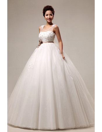 Modern Elegant Empire Waist Floor Length Organza Dress for Spring Wedding