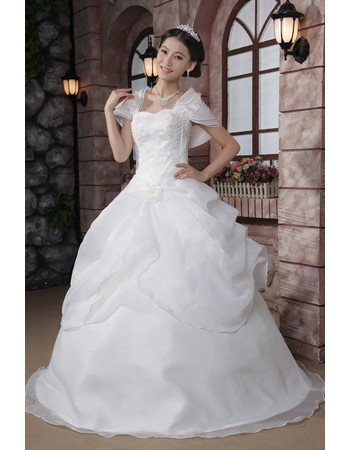 Cheap Amazing Off-the-shoulder Ball Gown Floor Length Dress for Spring Wedding