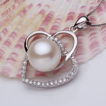 Amazing Elegant White Round 10.5-11mm Freshwater Natural Pearl Pendants