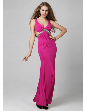 Sexy Mermaid/ Trumpet Floor Length Satin Evening Dress for Women and Girls