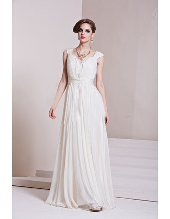 Affordable Custom Celebrity Chiffon Sweetheart Floor Length Column/ Sheath Evening Dress